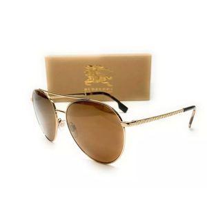 Burberry Women's Gold and Brown Sunglasses!